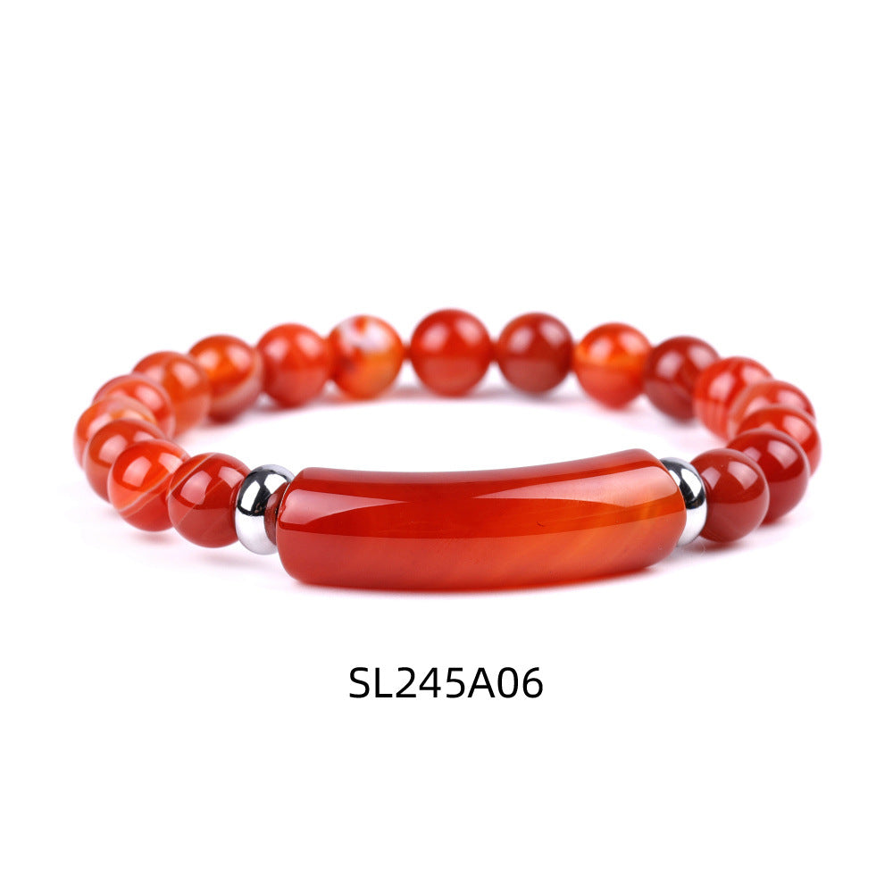1pc Healing Handmade Stone Bracelet Turquoise Natural Malachite Gemstone Crystal Rough Bracelet Body Energy Yoga