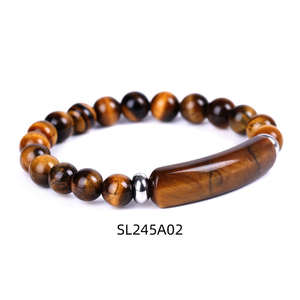 1pc Healing Handmade Stone Bracelet Turquoise Natural Malachite Gemstone Crystal Rough Bracelet Body Energy Yoga