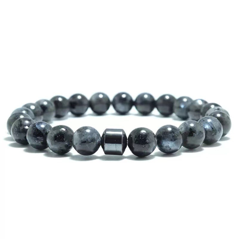 Beaded Bracelet tiger eye stone volcanic stone map stone 8mm Bracelet men's magnet Bracelet